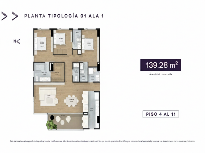 Apartamento de 1 alcoba en venta en Villa Carlota, Medellín, 69 m² · foto 14 de 24