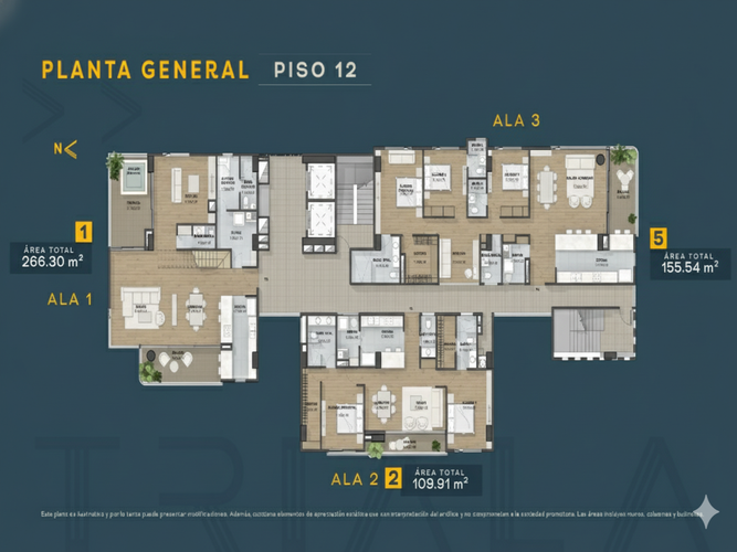 Apartamento de 1 alcoba en venta en Villa Carlota, Medellín, 69 m² · foto 20 de 24