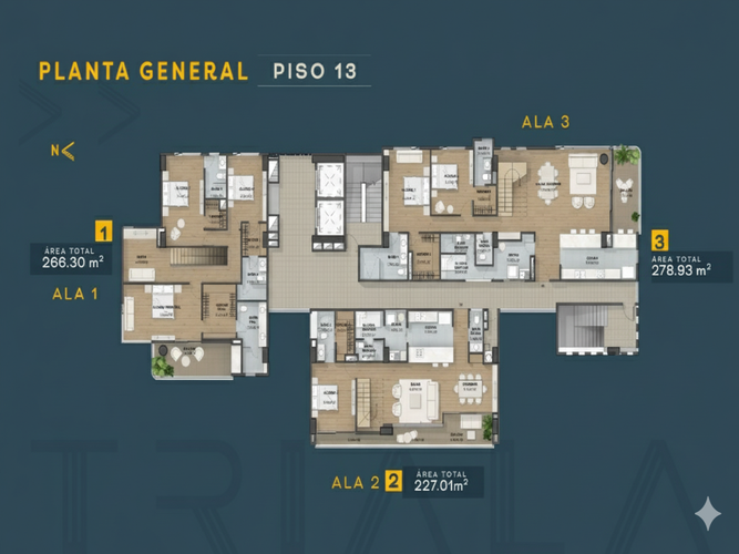Apartamento de 1 alcoba en venta en Villa Carlota, Medellín, 69 m² · foto 22 de 24