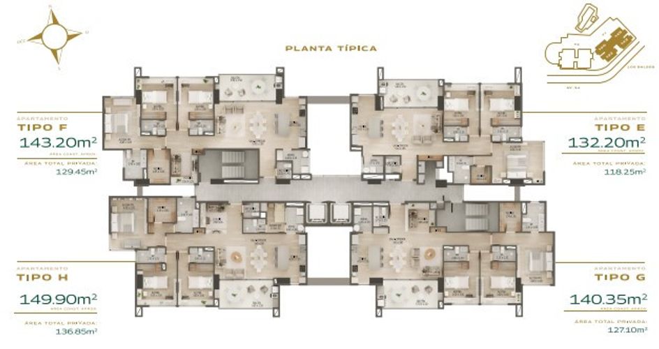 Apartamento de 3 alcobas en venta en Los Balsos, Medellín, 132 m² · foto 11 de 13