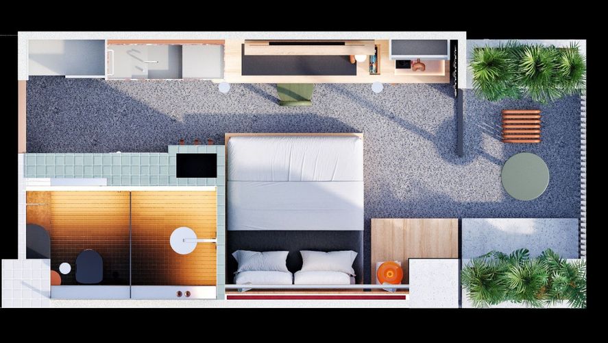 Apartaestudio en venta en Laureles, Medellín, 18 m² · foto 22 de 24