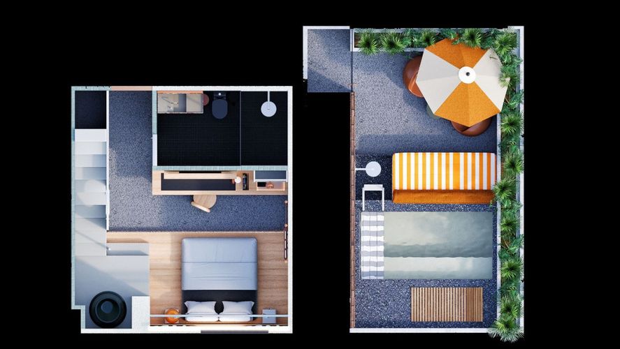 Apartaestudio en venta en Laureles, Medellín, 18 m² · foto 23 de 24