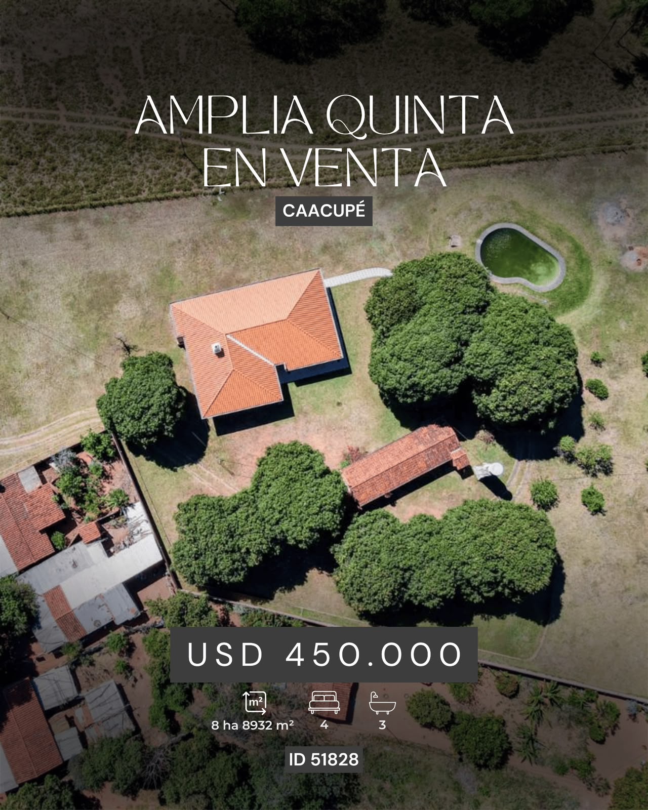 VENDO CASA QUINTA DE 8HAS EN CAACUPE — foto 2
