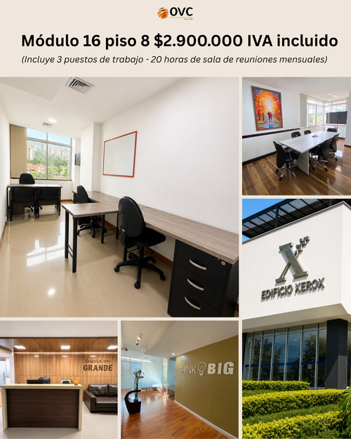 Oficina en arriendo en La Aguacatala, Medellín, 12 m² · foto 3 de 6
