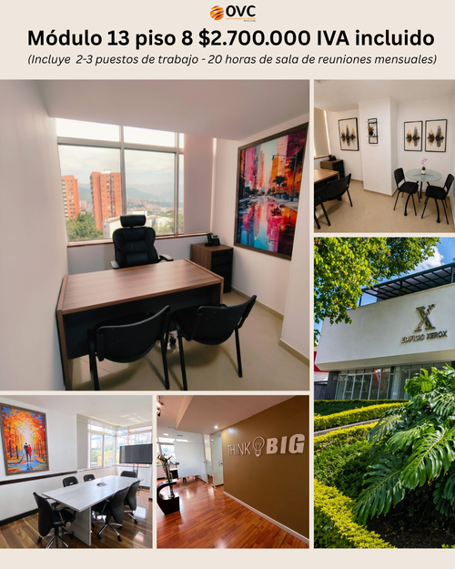 Oficina en arriendo en La Aguacatala, Medellín, 12 m² · foto 4 de 6