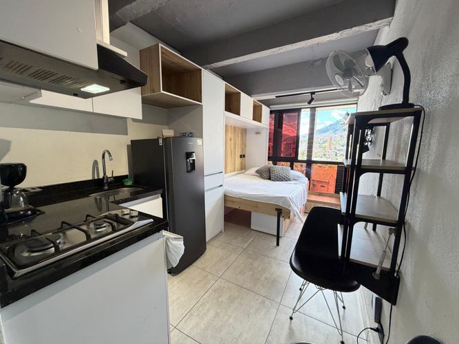 Apartaestudio en venta en Bombona No.1, Medellín, 19 m² · foto 7 de 23