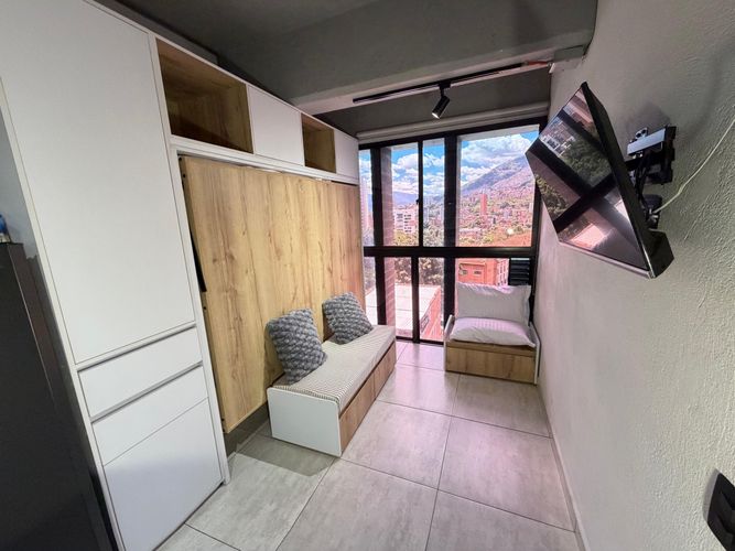 Apartaestudio en venta en Bombona No.1, Medellín, 19 m² · foto 9 de 23