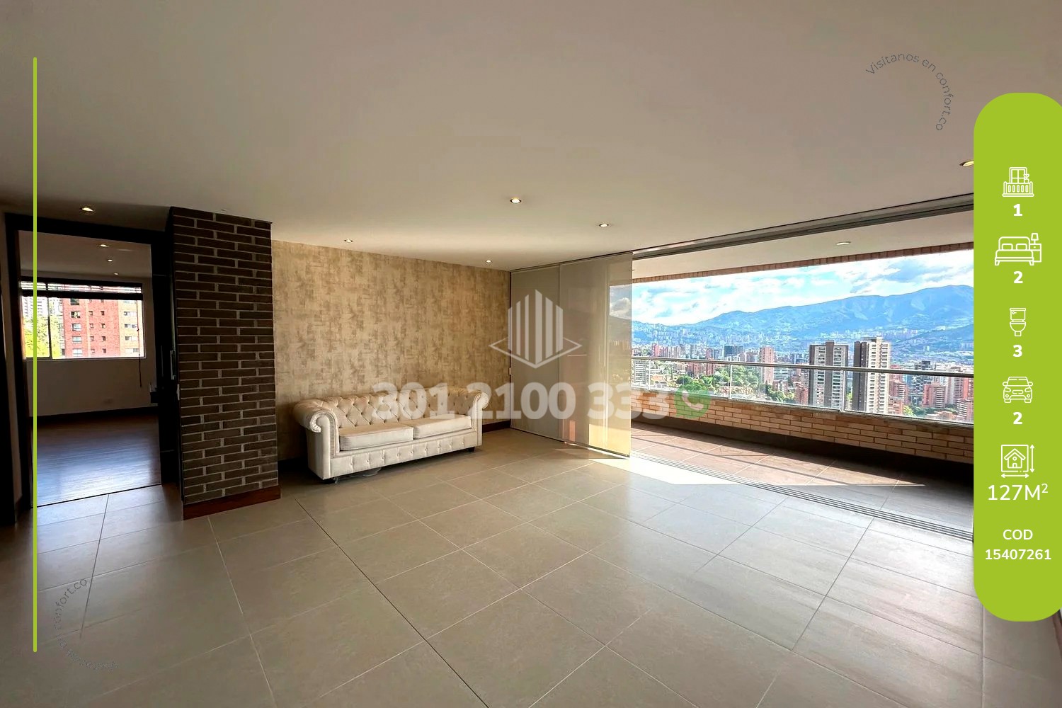2BR Apartment in Vizcaya (127 m²)