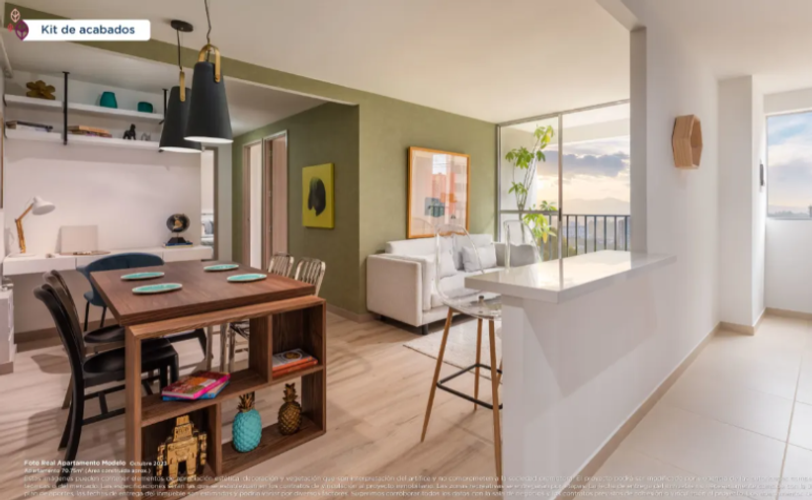 Apartamento de 3 alcobas en venta en Los Colegios, Rionegro, 73 m² · foto 2 de 20