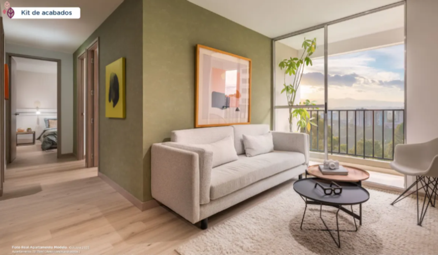 Apartamento de 3 alcobas en venta en Los Colegios, Rionegro, 73 m² · foto 3 de 20