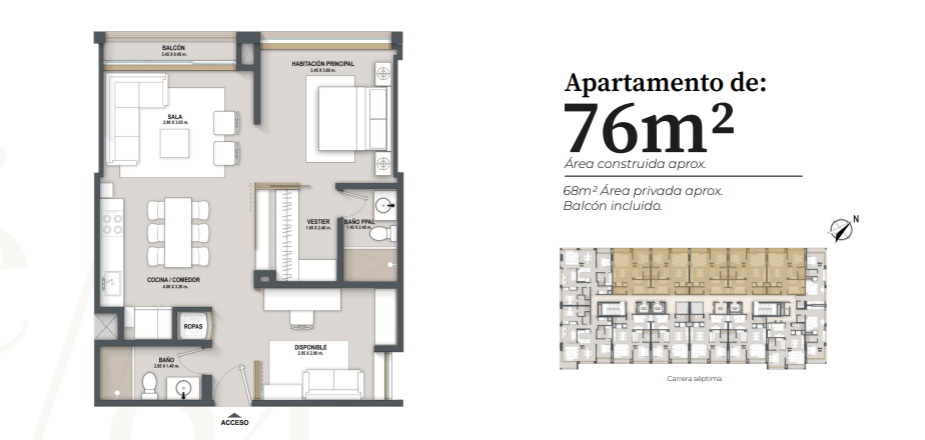 Apartamento en venta en La Cabrera, Bogotá · foto 16 de 18