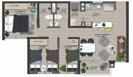 Apartamento en venta en Calasanz, Medellín · foto 23 de 23