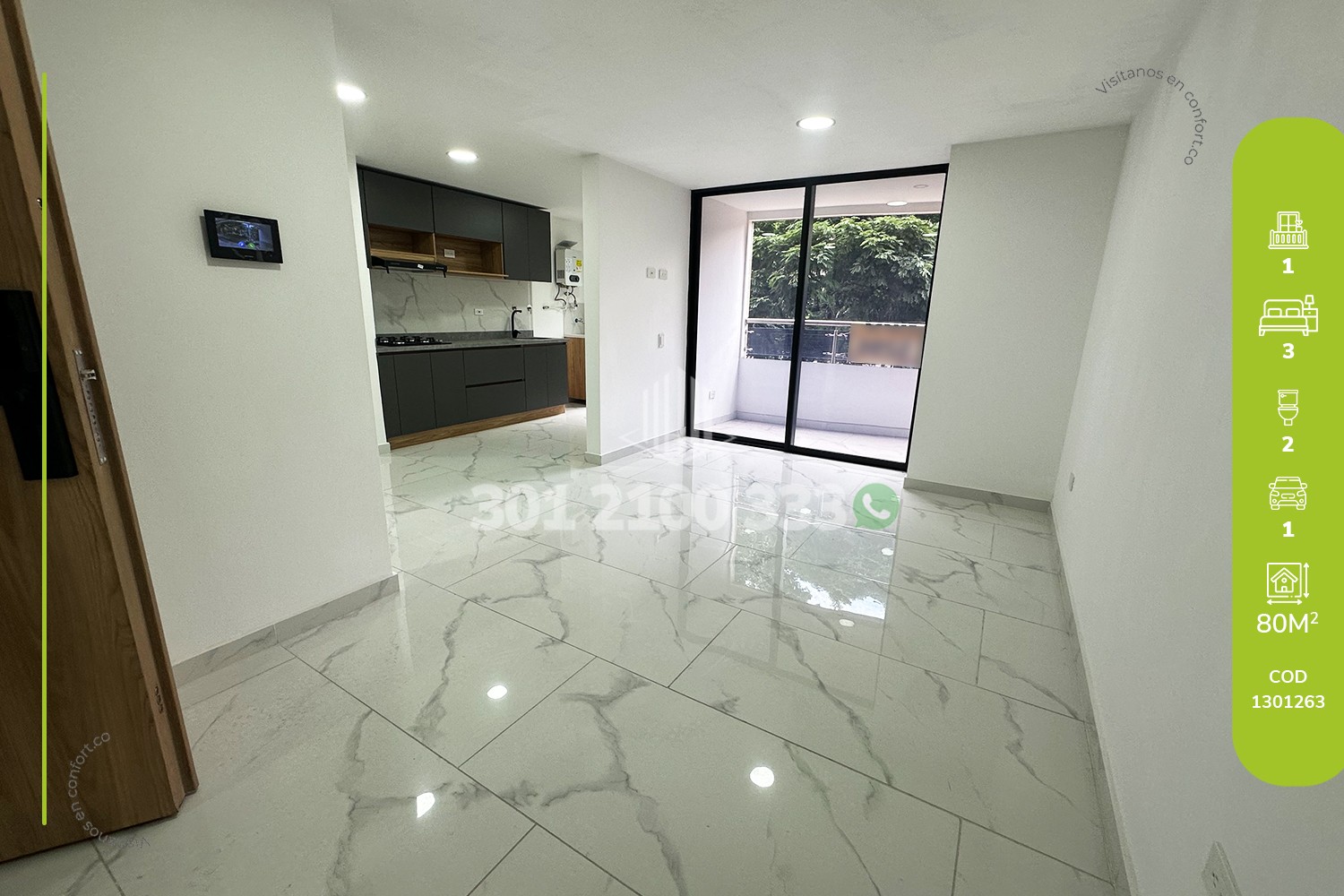 Apartment for rent in Conquistadores, Medellín