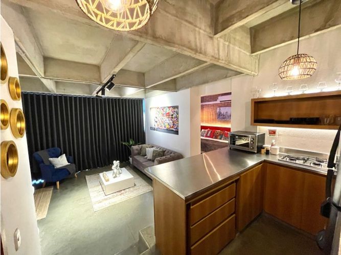 Apartamento de 1 alcoba en arriendo en Lalinde, Medellín, 51 m² · foto 4 de 20