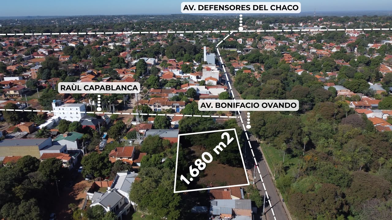 En venta amplio terreno - 1680 m2 con 48 mts de frente sobre La Avda. Bonifacio Ovando. - Lambare — foto 3
