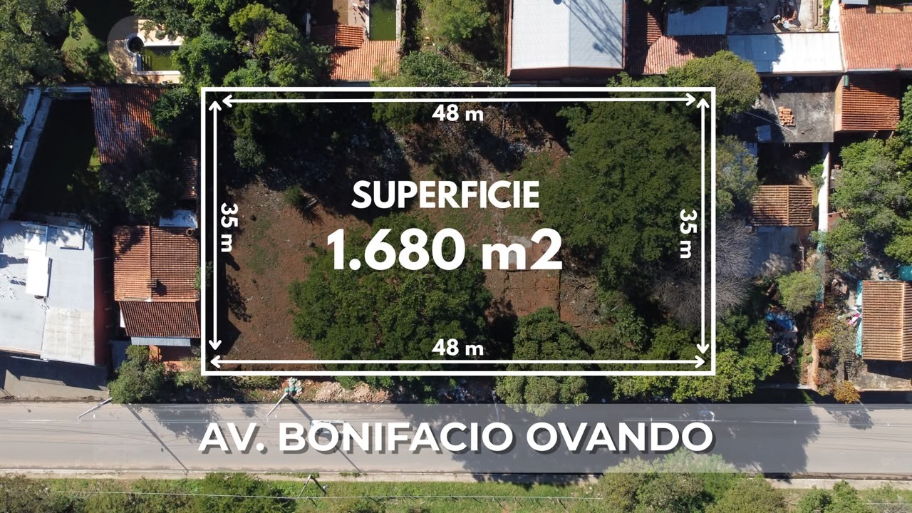 En venta amplio terreno - 1680 m2 con 48 mts de frente sobre La Avda. Bonifacio Ovando. - Lambare — foto 2