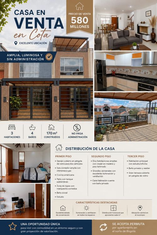 Casa de 3 alcobas en venta en Cota, 170 m² · foto 18 de 18