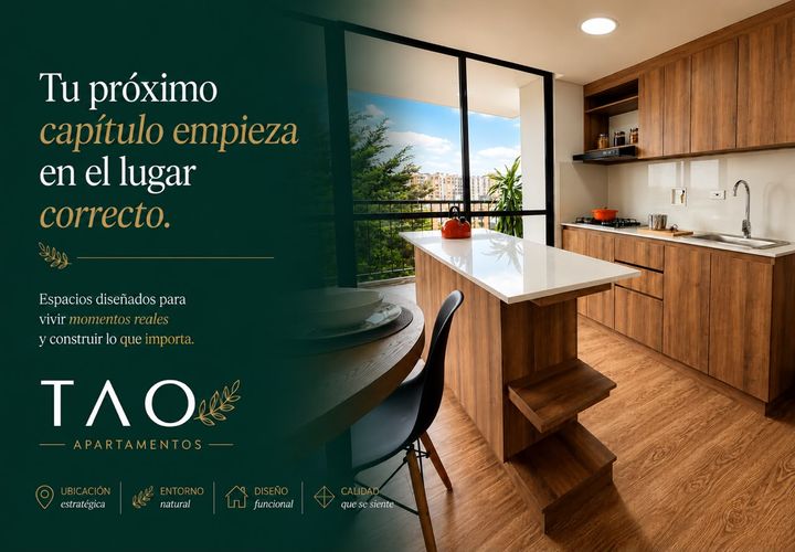 Apartamento de 2 alcobas en venta en Cuatro Esquinas, Rionegro, 56 m² · foto 4 de 11