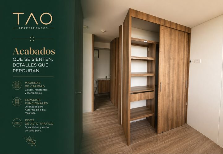 Apartamento de 2 alcobas en venta en Cuatro Esquinas, Rionegro, 56 m² · foto 8 de 11