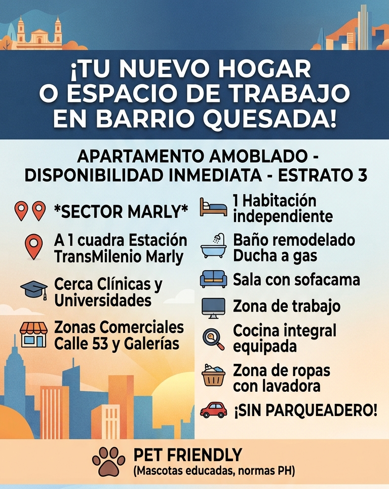 Apartamento en Arriendo en Chapinero, Bogotá