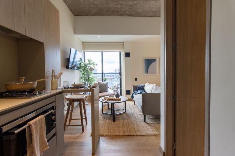Apartaestudio en arriendo en Ciudad Salitre Occidental, Bogotá, 28 m² · foto 3 de 24