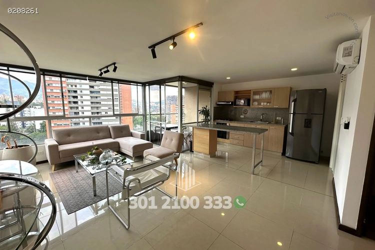 Apartamento de 2 alcobas en arriendo en Los Balsos, Medellín, 76 m² · foto 2 de 24