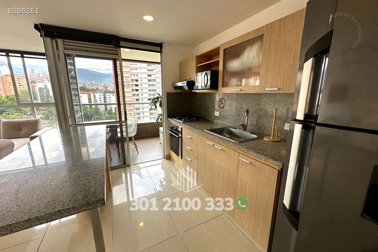 Apartamento de 2 alcobas en arriendo en Los Balsos, Medellín, 76 m² · foto 8 de 24