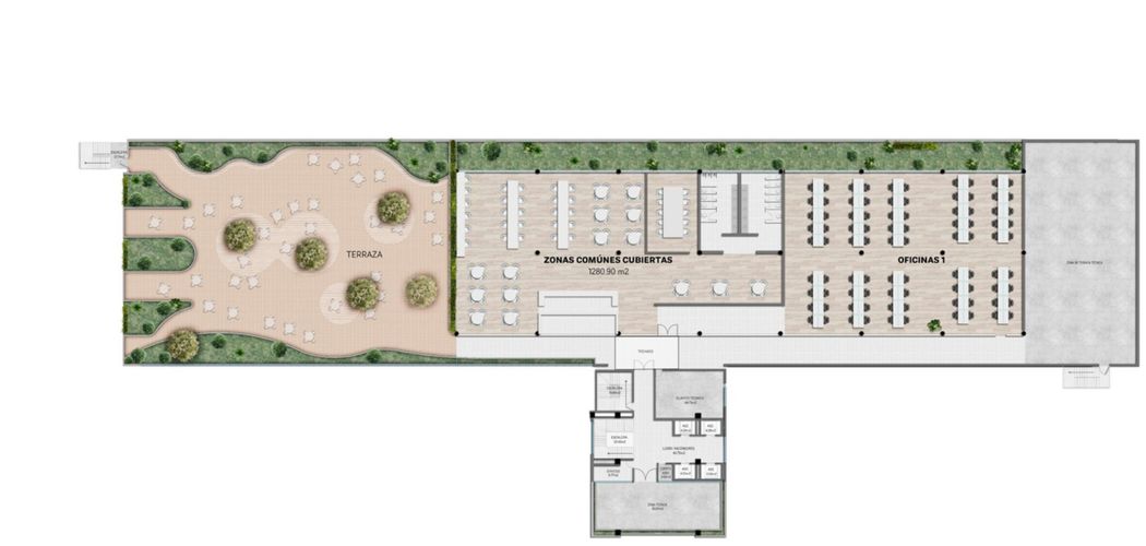 Oficina en arriendo en Patio Bonito, Medellín, 3800 m² · foto 4 de 9