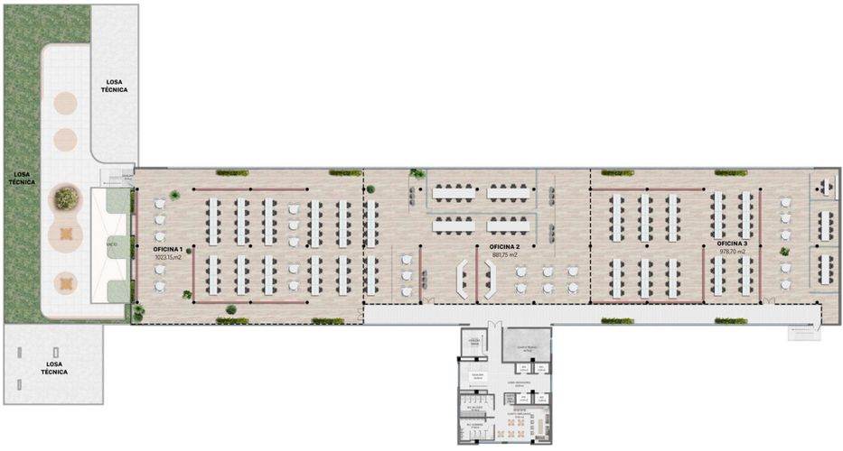 Oficina en arriendo en Patio Bonito, Medellín, 3800 m² · foto 7 de 9