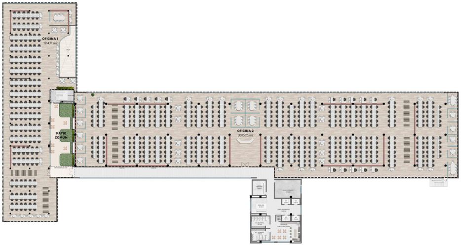 Oficina en arriendo en Patio Bonito, Medellín, 3800 m² · foto 8 de 9