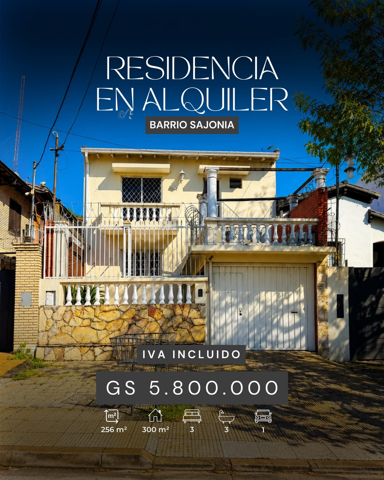 Departamento en alquiler bajo precio de mercado en Sajonia
