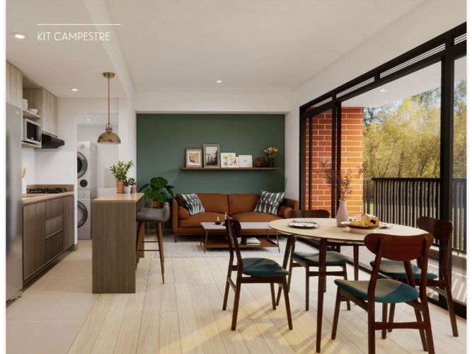 Apartamento de 3 alcobas en venta en El Porvenir, Rionegro, 75 m² · foto 3 de 6