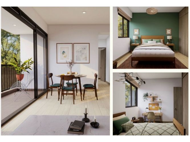 Apartamento de 3 alcobas en venta en El Porvenir, Rionegro, 75 m² · foto 4 de 6
