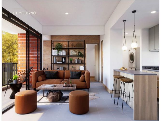 Apartamento de 3 alcobas en venta en El Porvenir, Rionegro, 75 m² · foto 5 de 6