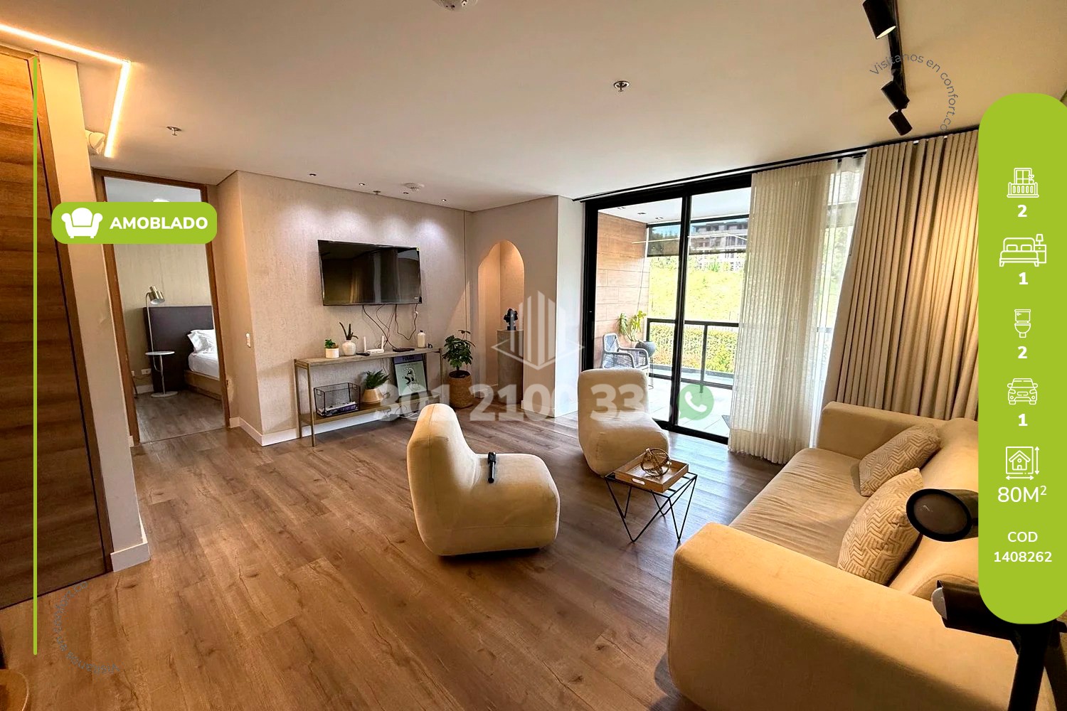 Apartamento en Arriendo en Las palmas, Envigado