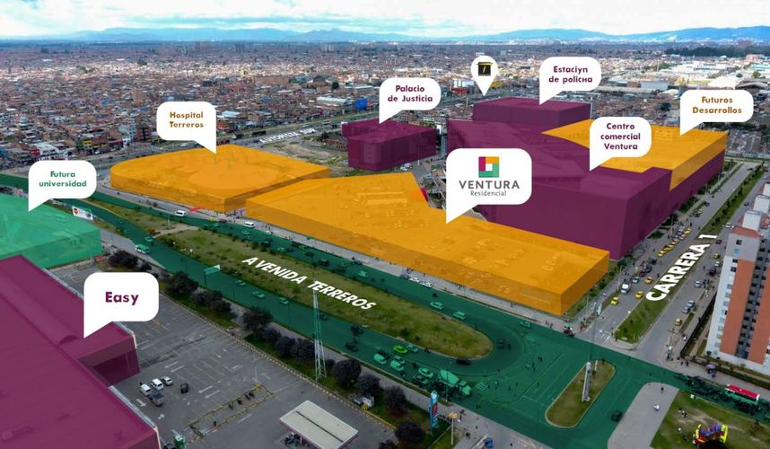 Apartamento de 2 alcobas en venta en Ub. Terreros, Soacha, 46 m² · foto 7 de 20