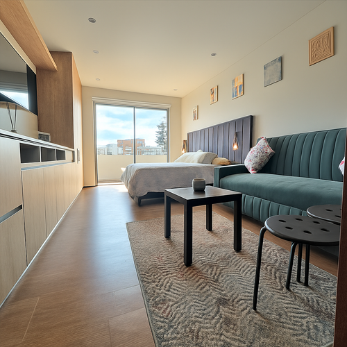 Apartaestudio en venta en Gran America, Bogotá, 28 m² · foto 2 de 12