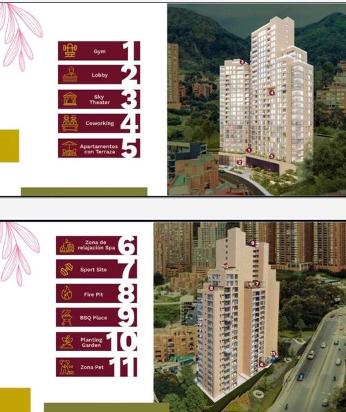 Apartaestudio en venta en Chapinero Alto, Bogotá, 57 m² · foto 6 de 10