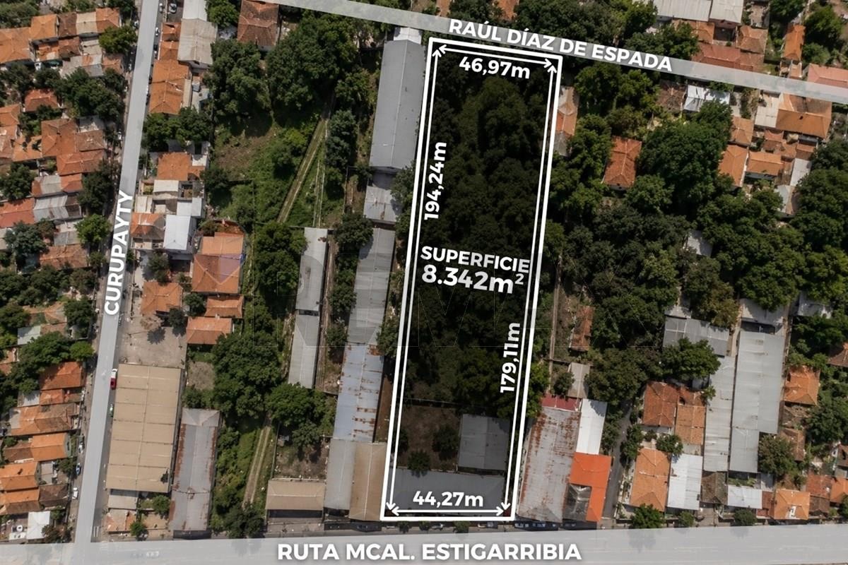 Vendo Terreno 8.342 m²  calle a calle Av. Mcal. Estigarribia — foto 3