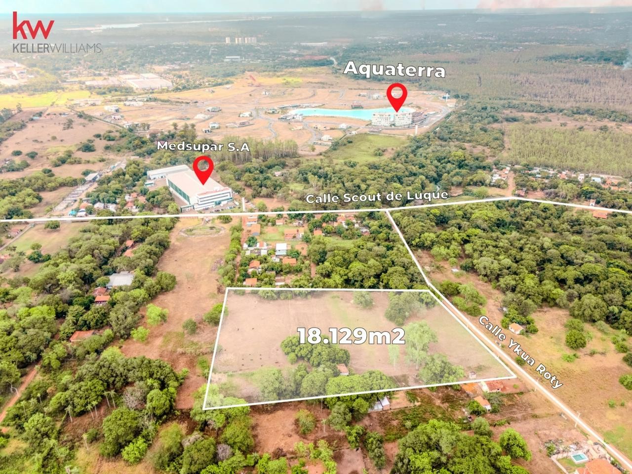 En venta 18.129 m2 de terreno - Zona Aqua Terra. Luque. - foto 1