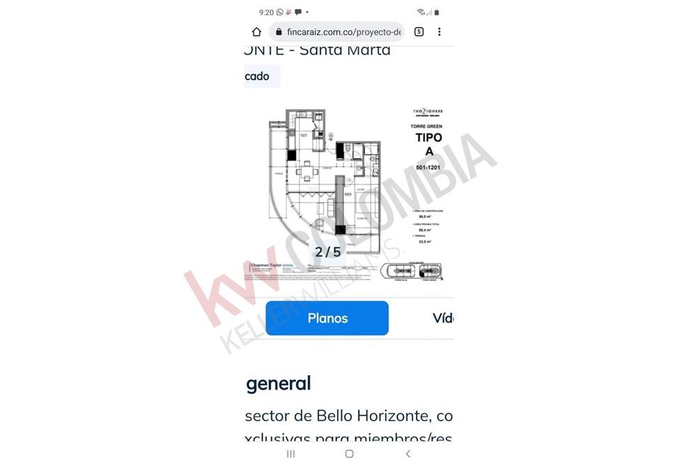 Apartamento en venta en Bello Horizonte, Santa Marta · foto 11 de 18