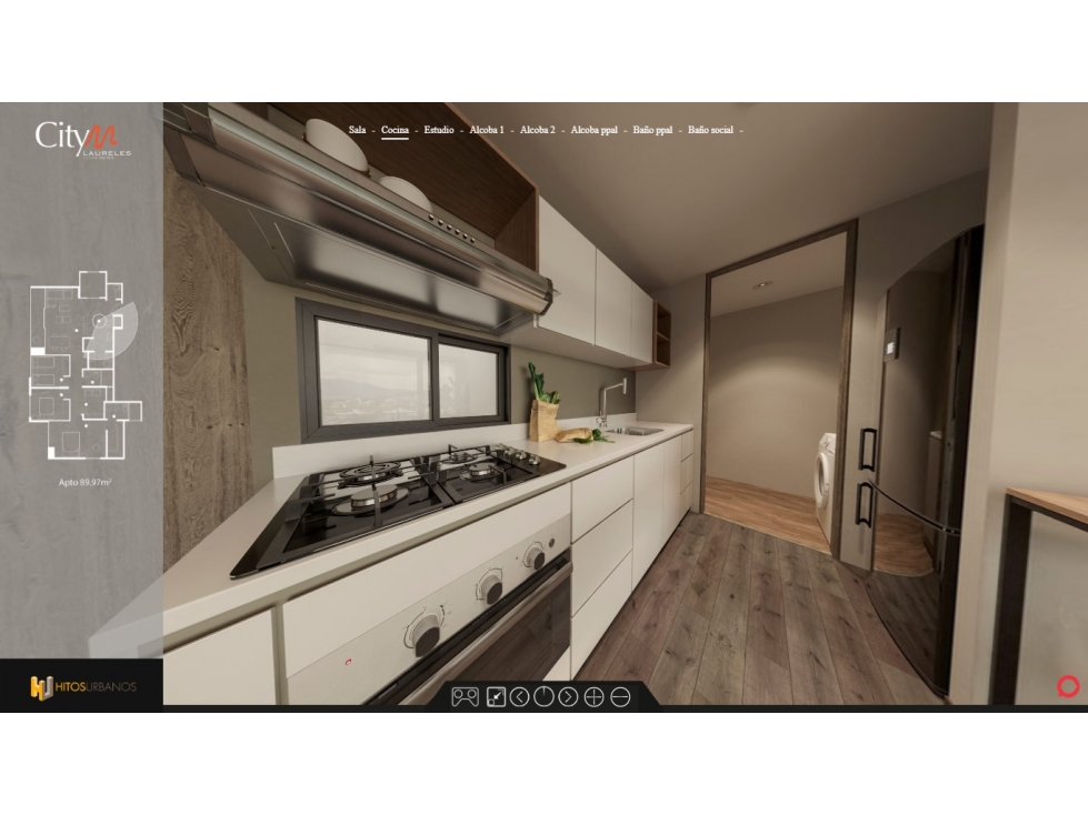 Apartamento de 2 habitaciones en venta en Laureles, Medellín — imagen 1 de 17