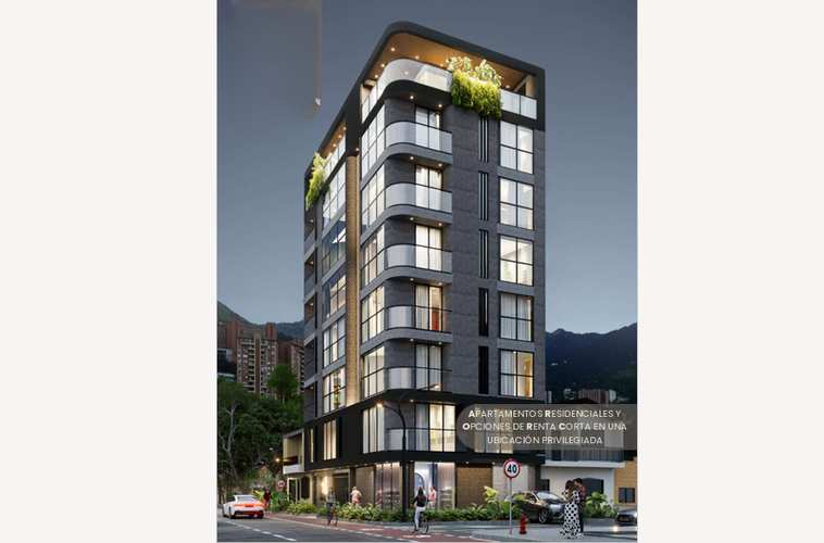 Apartaestudio en venta en La Magnolia, Envigado, 34 m² · foto 3 de 8