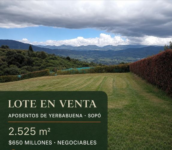 Lote en venta en Aposentos Parte Alta, Sopó, 2525 m² · foto 9 de 10