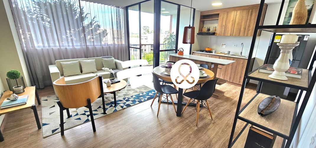 Apartamento de 3 alcobas en venta en El Porvenir, Rionegro, 67 m² · foto 1 de 14