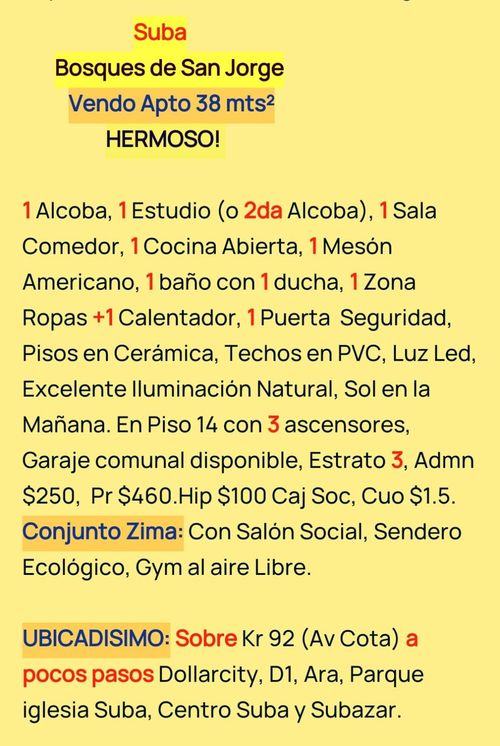 Apartamento de 2 alcobas en venta en Suba Urbano, Bogotá, 38 m² · foto 18 de 19