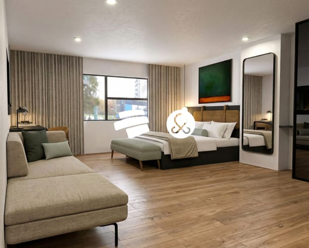 Apartamento de 1 alcoba en venta en Laureles, Medellín, 33 m² · foto 3 de 12
