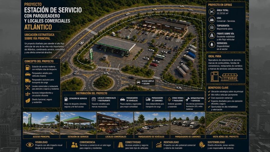 Lote en venta en El Country, Barranquilla, 32237 m² · foto 7 de 8