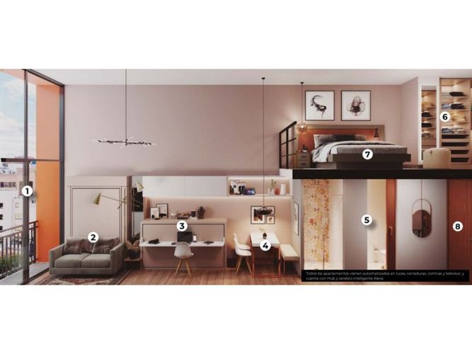 Apartaestudio en venta en Chico, Bogotá, 26 m² · foto 5 de 14