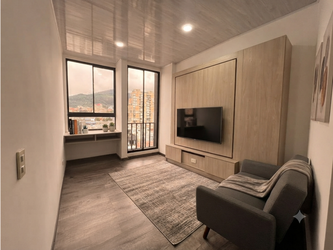 Apartaestudio en venta en La Castellana, Bogotá, 18 m² · foto 2 de 16